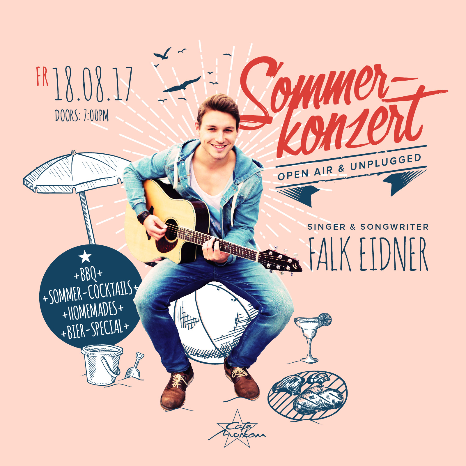 Sommerkonzert (Open Air & Unplugged)  Angebote Cafe Moskau